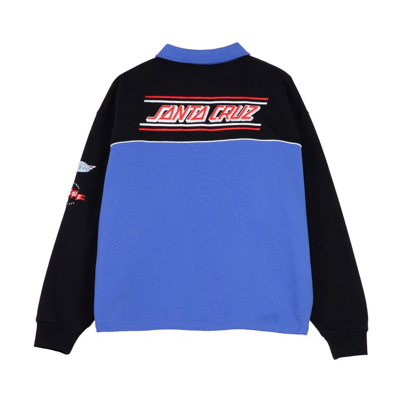 Santa Cruz Podium 1/4 Zip Crew Sweatshirt  - Black Sapphire