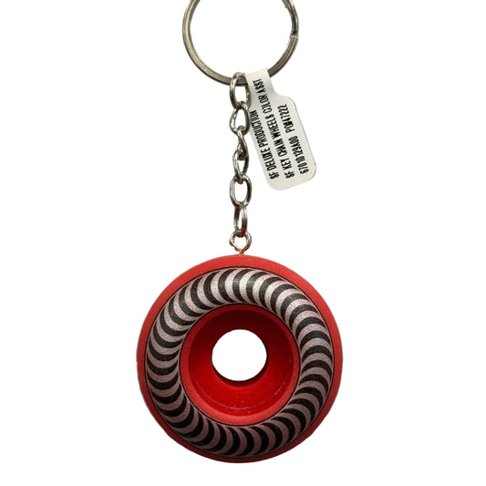 Spitfire Key Chain Classic Wheel - Red