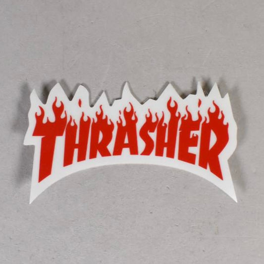 Thrasher Flames Logo Red Small Sticker