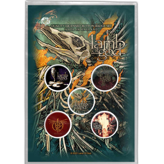 Lamb Of God Omens Buttons