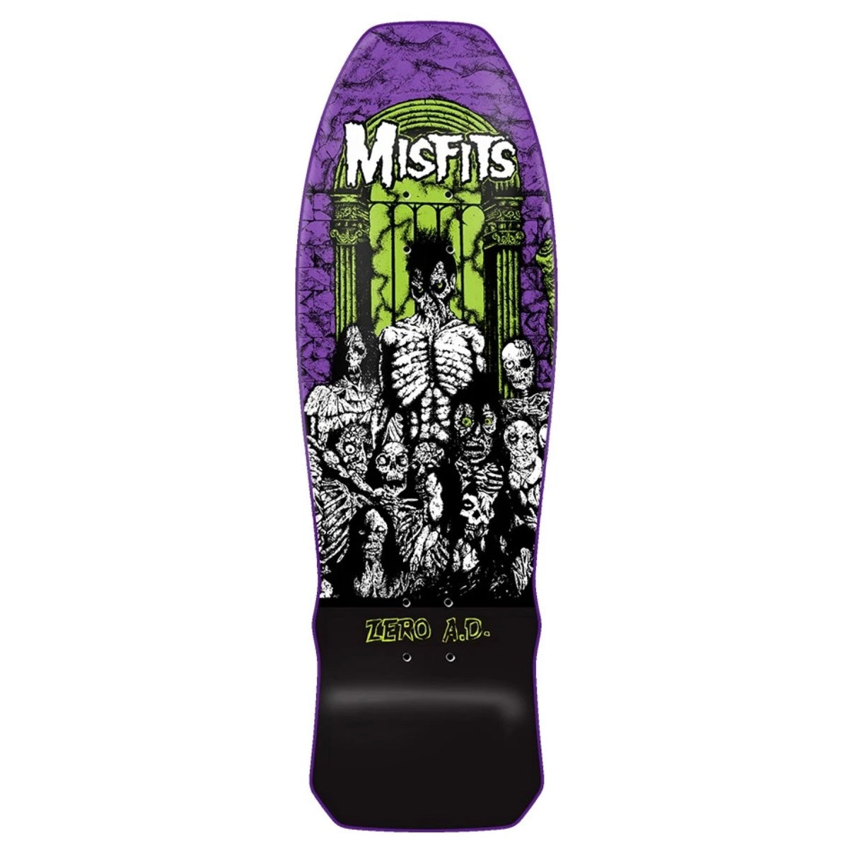 Zero Misfits Earth A.D. Purple Dipped Deck - 10"
