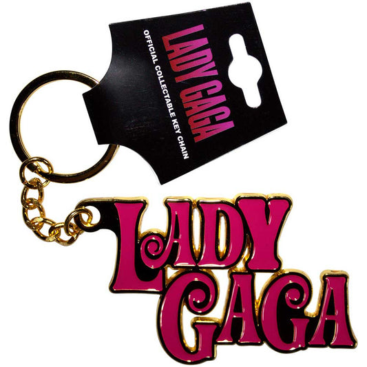 Lady Gaga Swirly Logo Keychain
