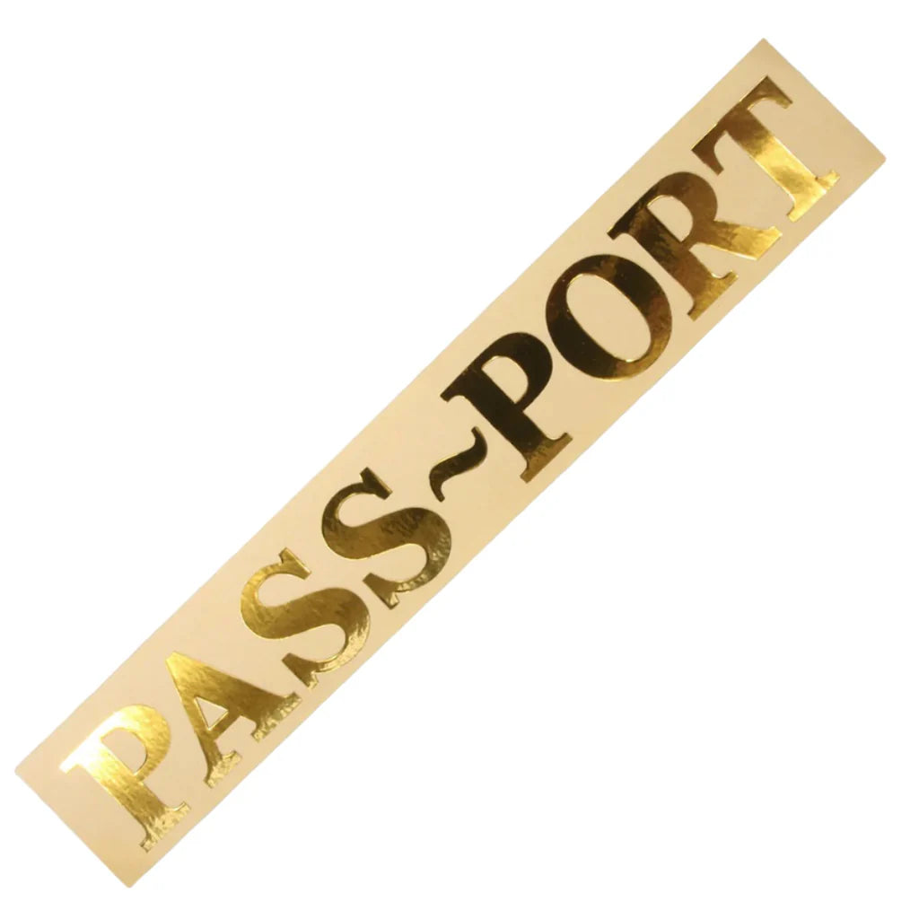 Pass~Port Sticker Gold