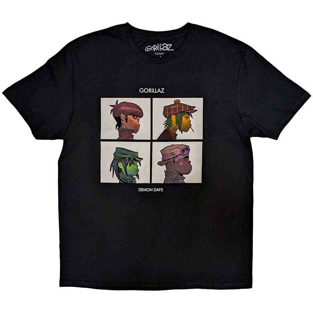 Gorillaz Demon Days T-Shirt - Black
