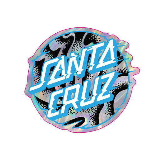 Santa Cruz Vivid Slick Metallic Dot Melting Sticker