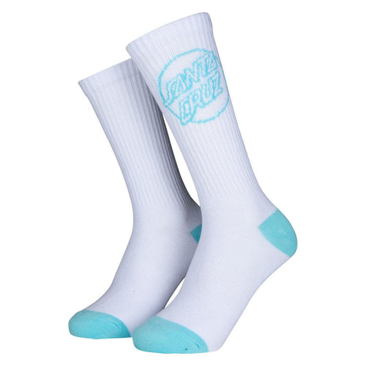 Santa Cruz Womans Opus Dot Socks (2 Pack) - Black/White