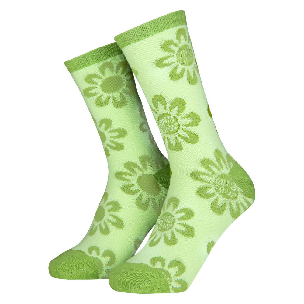 Santa Cruz Womens Flora Socks (2 Pack) - Green/Blue