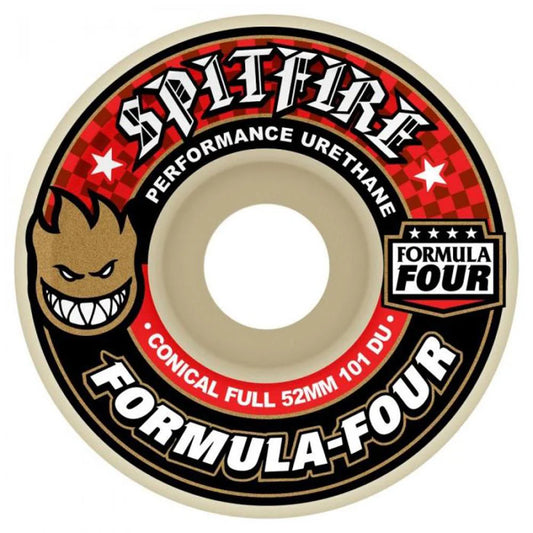 Spitfire F4 101Du Conical Full Wheels - 52mm