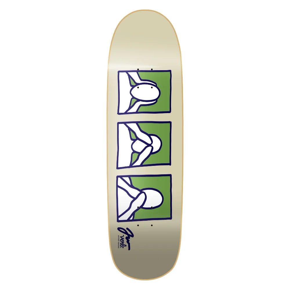 Verb Limited Jeremy Wray Hear See Speak Artist Ecru Green Deck - 8.86"