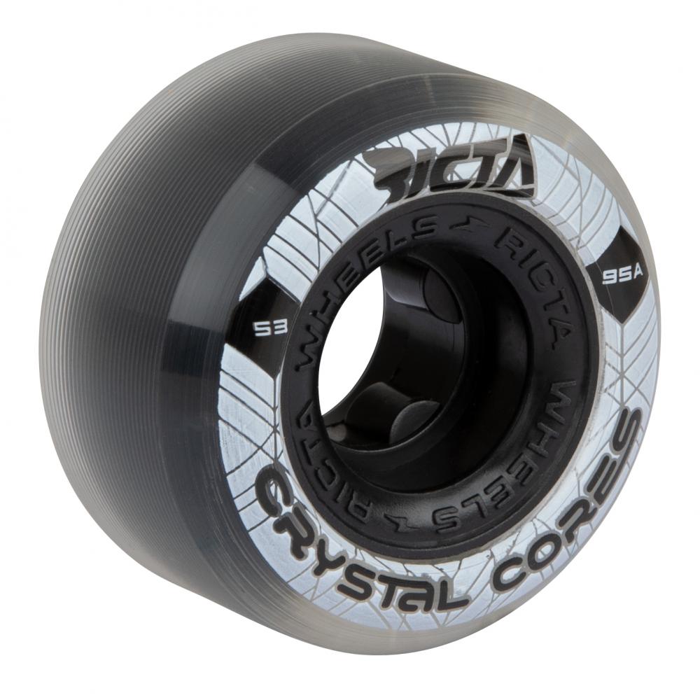 Ricta Crystal Cores 95a Black / Clear Wheels - 53mm
