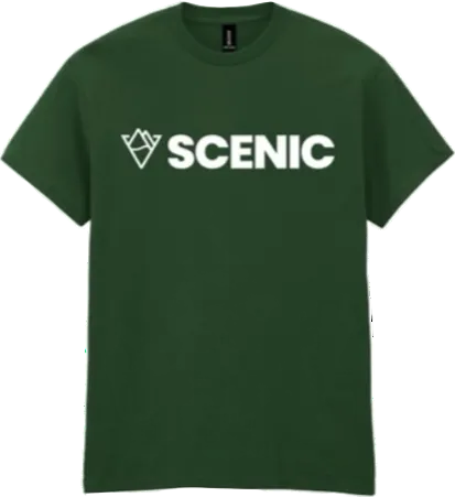 Scenic Diamond Logo T Shirt - Dark Green
