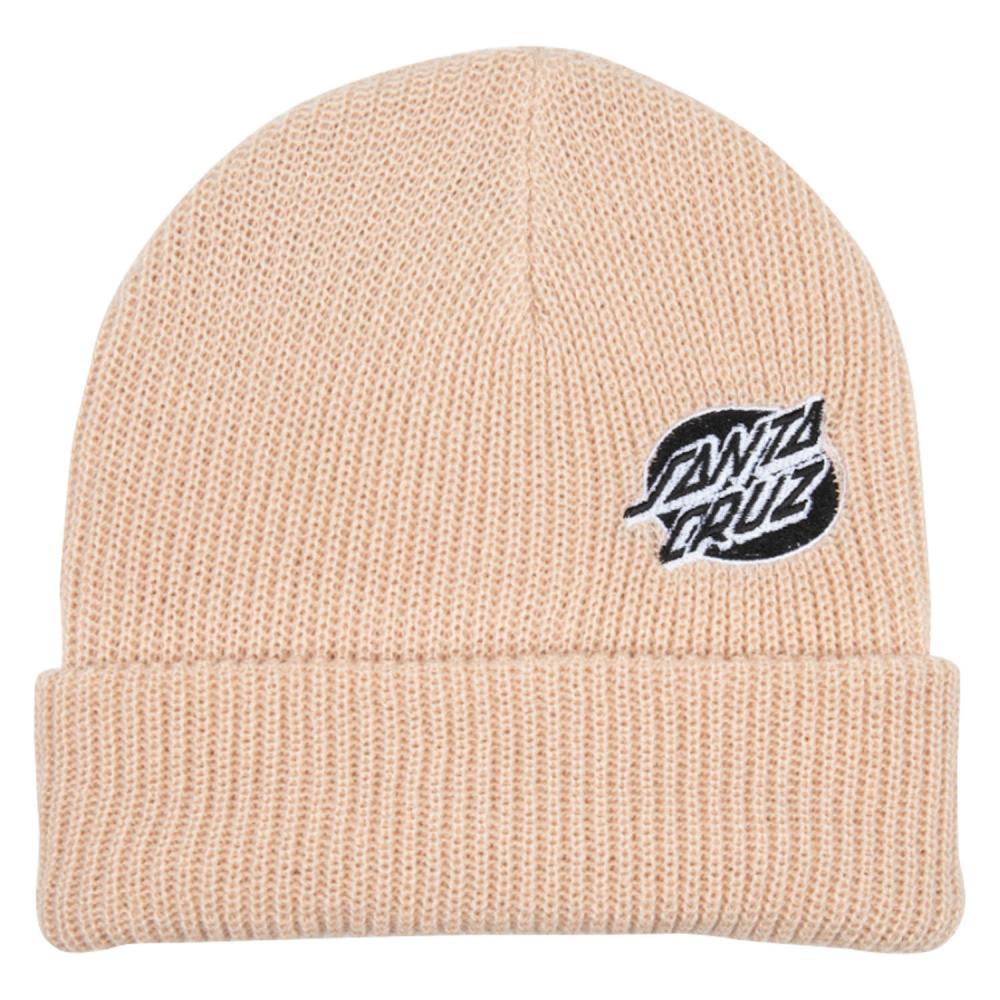 Santa Cruz Mono Lined Oval Dot Beanie - Chalk