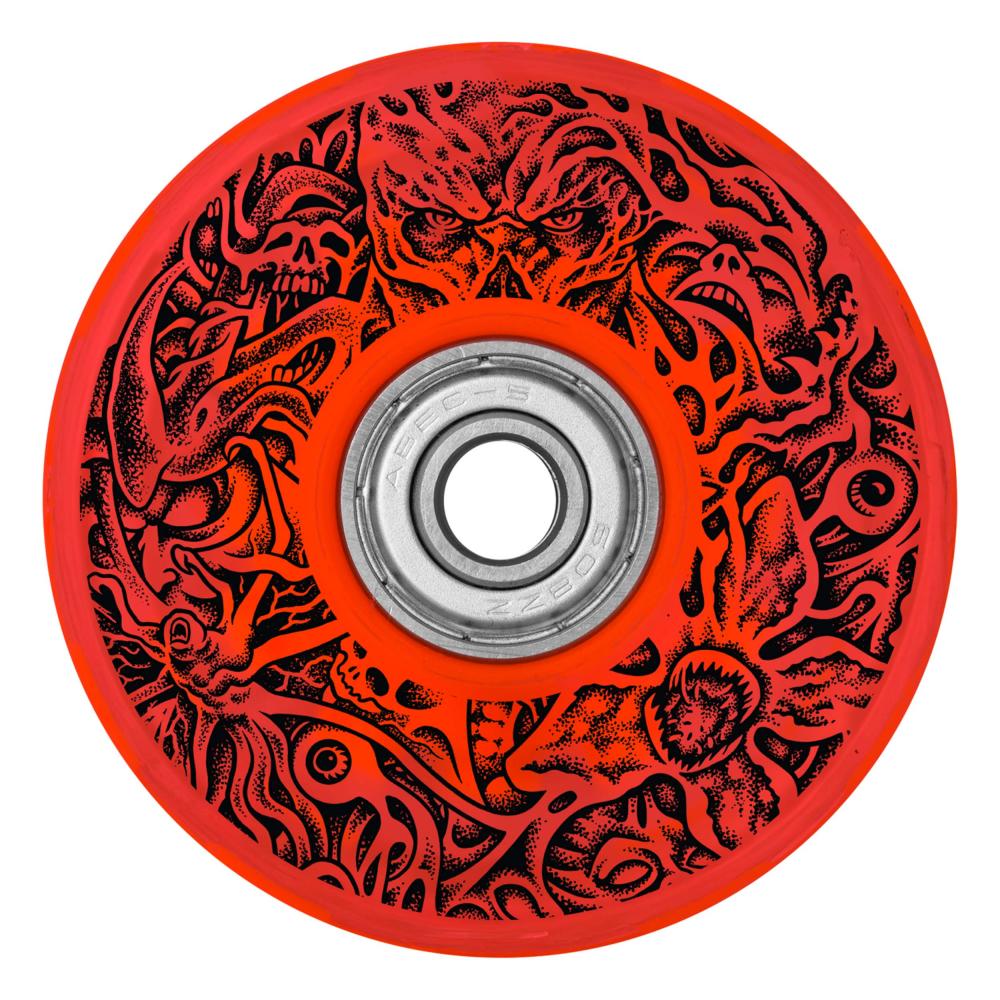 Slime Balls Stranger Things Hellfire Red Wheels - 66mm
