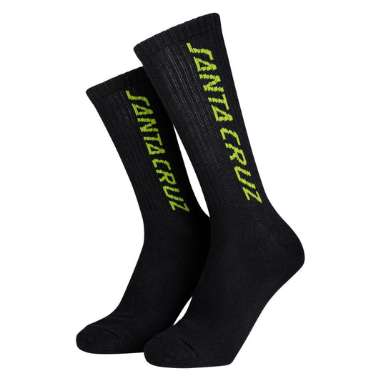 Santa Cruz Strip Black Socks