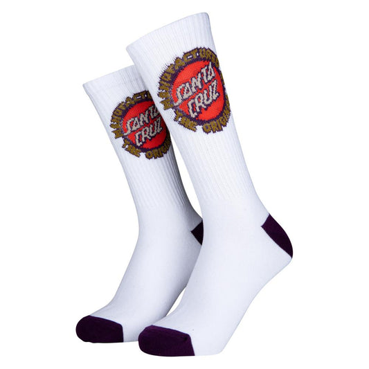 Santa Cruz Speed MFG White Socks