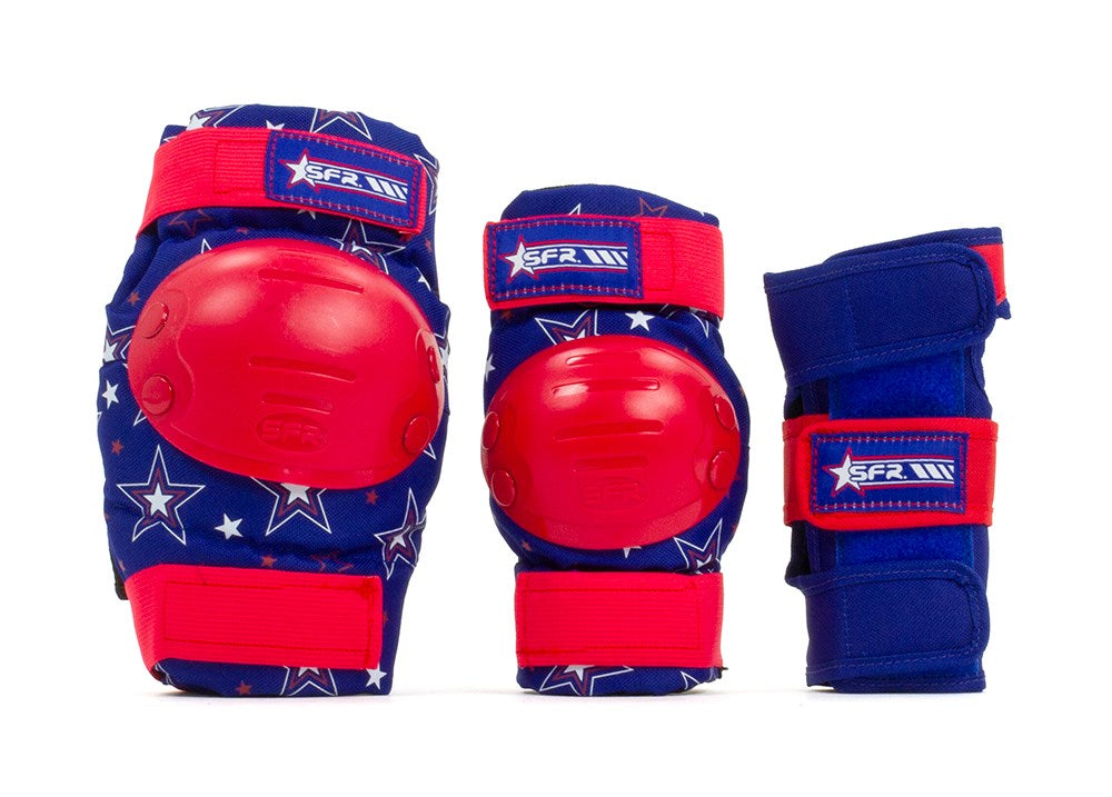 SFR Youth Star Triple Pad Set Red/Blue