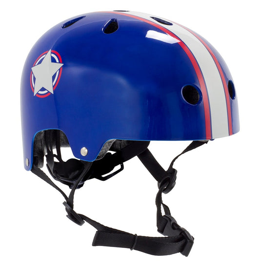 SFR Adjustable Kid Helmet - Blue/Silver