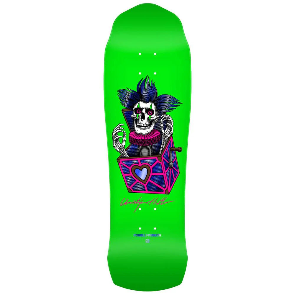 Powell Peralta Chris Hiett Neon Green Deck - 9.5"