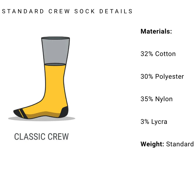 Merge4 Jackass International Classic Crew Socks