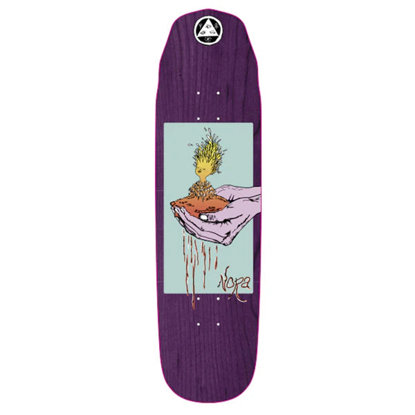 Welcome Soil Nora Vasconcellos Pro Model on Wicked Queen Purple Stain Deck - 8.6"