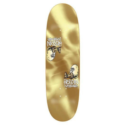 Heroin Symmetrical Gold Egg Deck - 9.25”