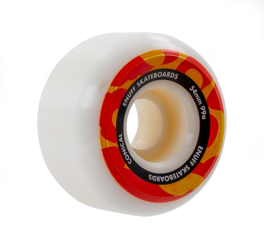 Enuff Conical 99a White/Orange Wheels - 54mm