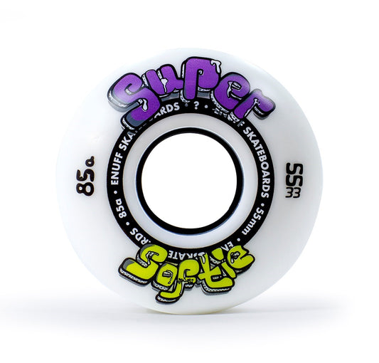 Enuff Super Softie 85a White Wheels - 55mm