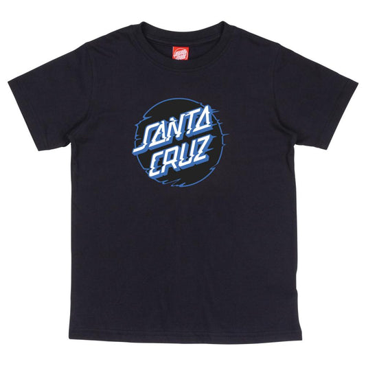 Santa Cruz Youth Vivid Other Dot T-Shirt - Black