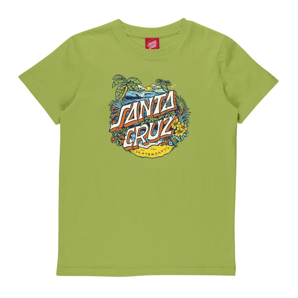 Santa Cruz Youth Aloha Dot T-Shirt - Apple