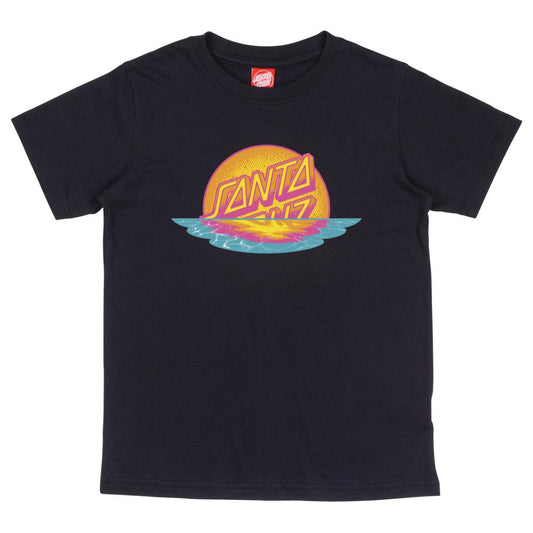 Santa Cruz Sunrise Dot T-Shirt - Black