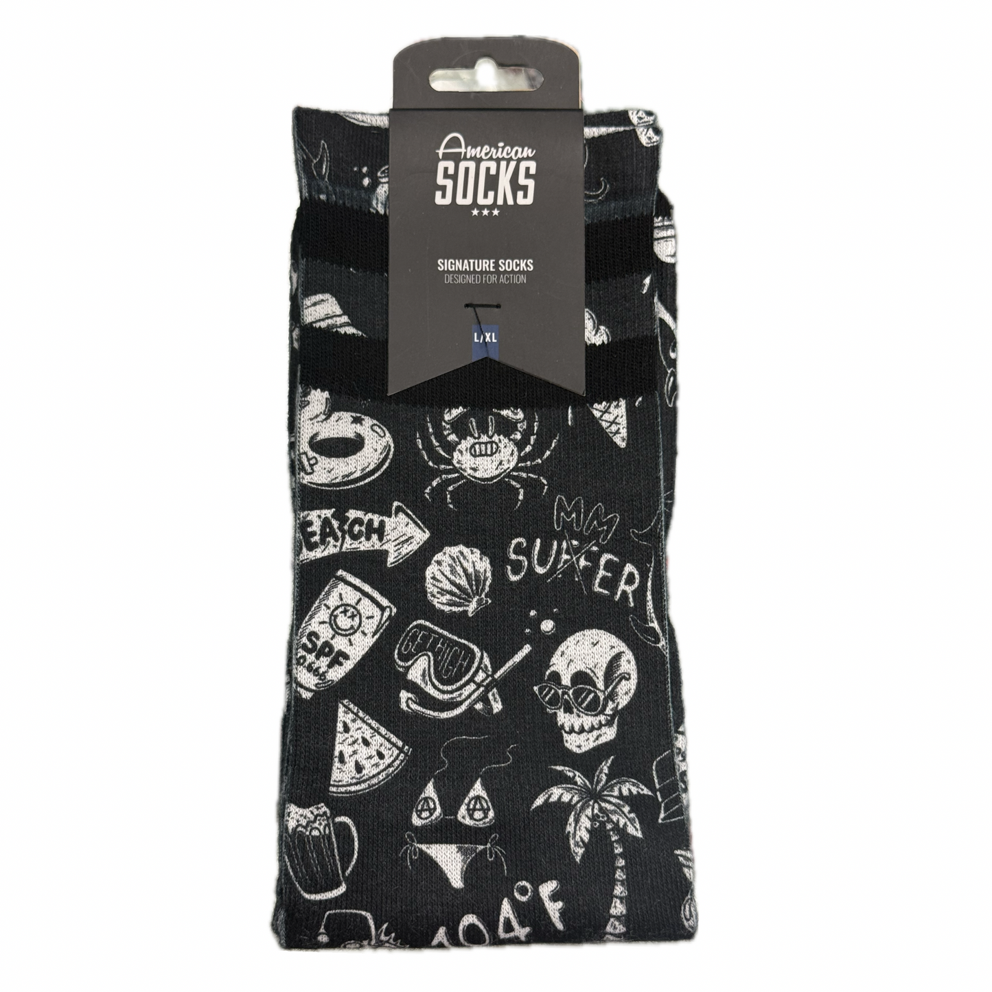 American Socks - Black/White
