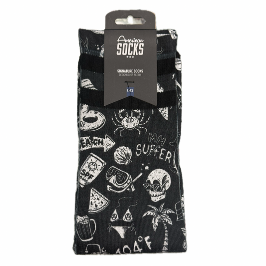 American Socks - Black/White