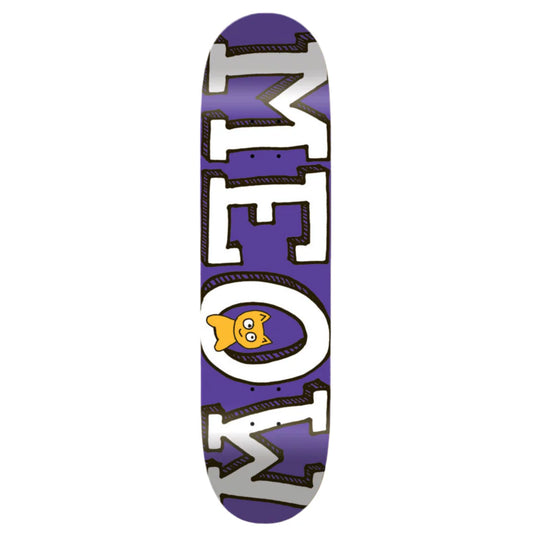 Meow Logo Purple Deck - 8"