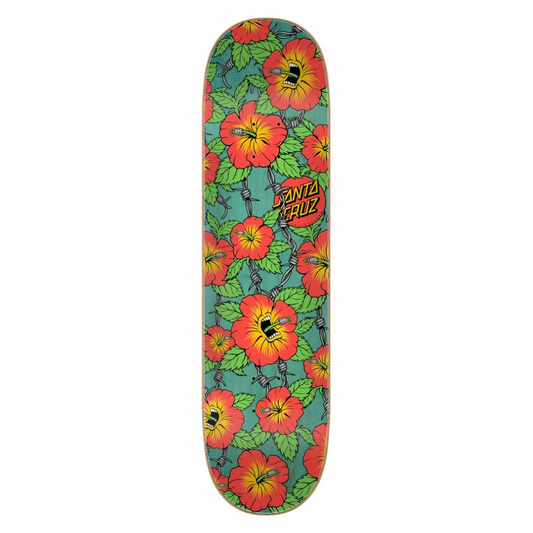 Santa Cruz Screaming Hibiscus Green/Red Deck - 8”