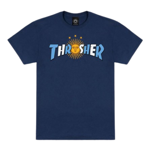 Thrasher Argentina Estrella Navy T-Shirt