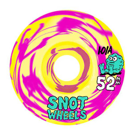 Snot Swirls Pink/Yellow 101A Wheels - 52mm