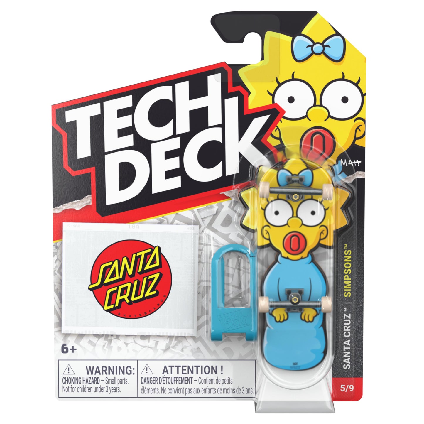 Tech Deck Shaped Santa Cruz The Simpsons Maggie