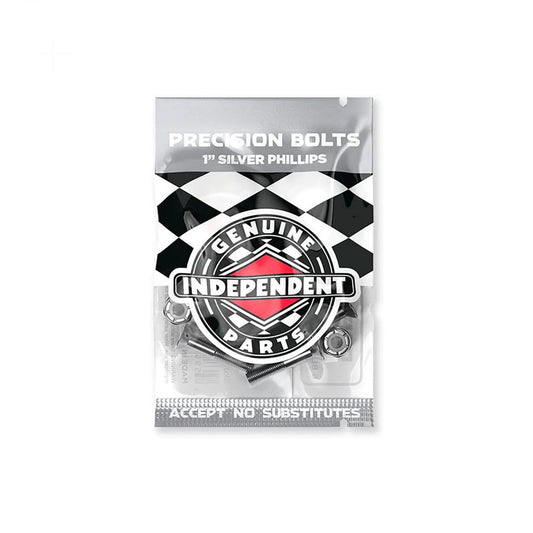 Indy Black Silver Phillips Bolts - 1"