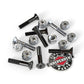 Indy Black Silver Phillips Bolts - 1"