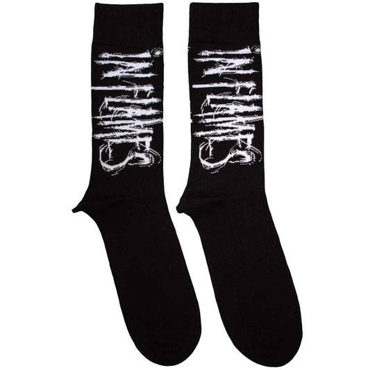 In Flames Logo Socks - Black