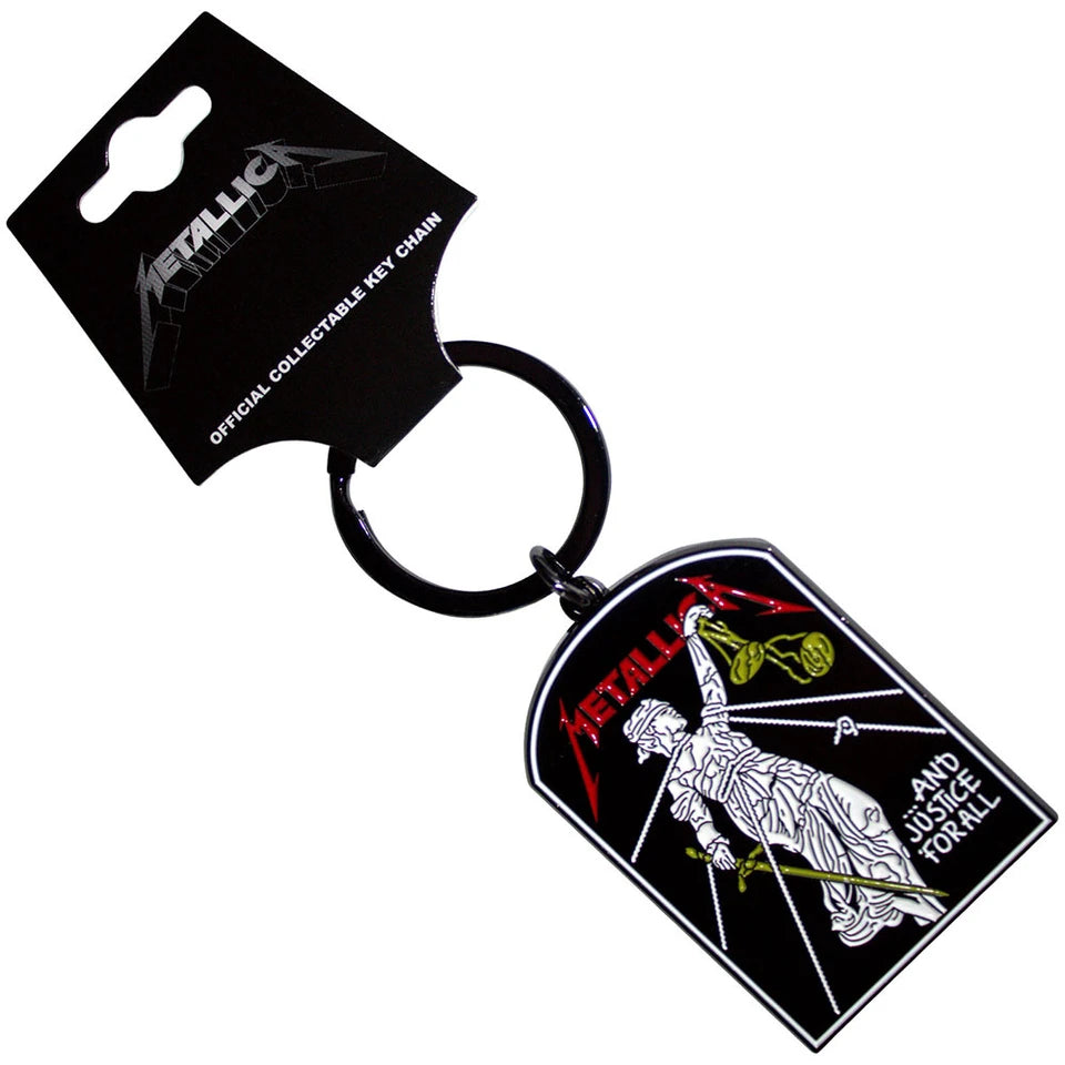 Metallica And Justice For All Tombstone Keychain