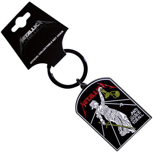 Metallica And Justice For All Tombstone Keychain