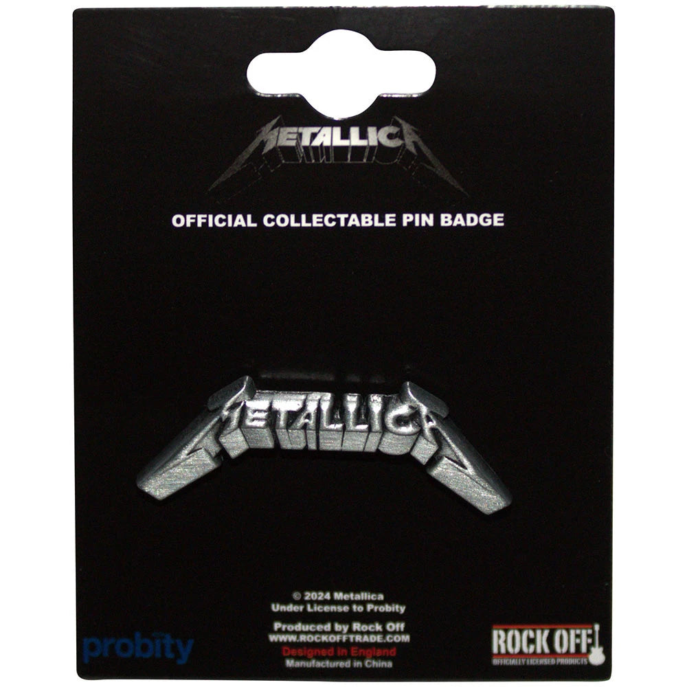Metallica 3D Logo Pin Badge