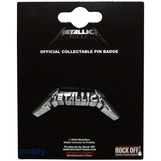 Metallica 3D Logo Pin Badge