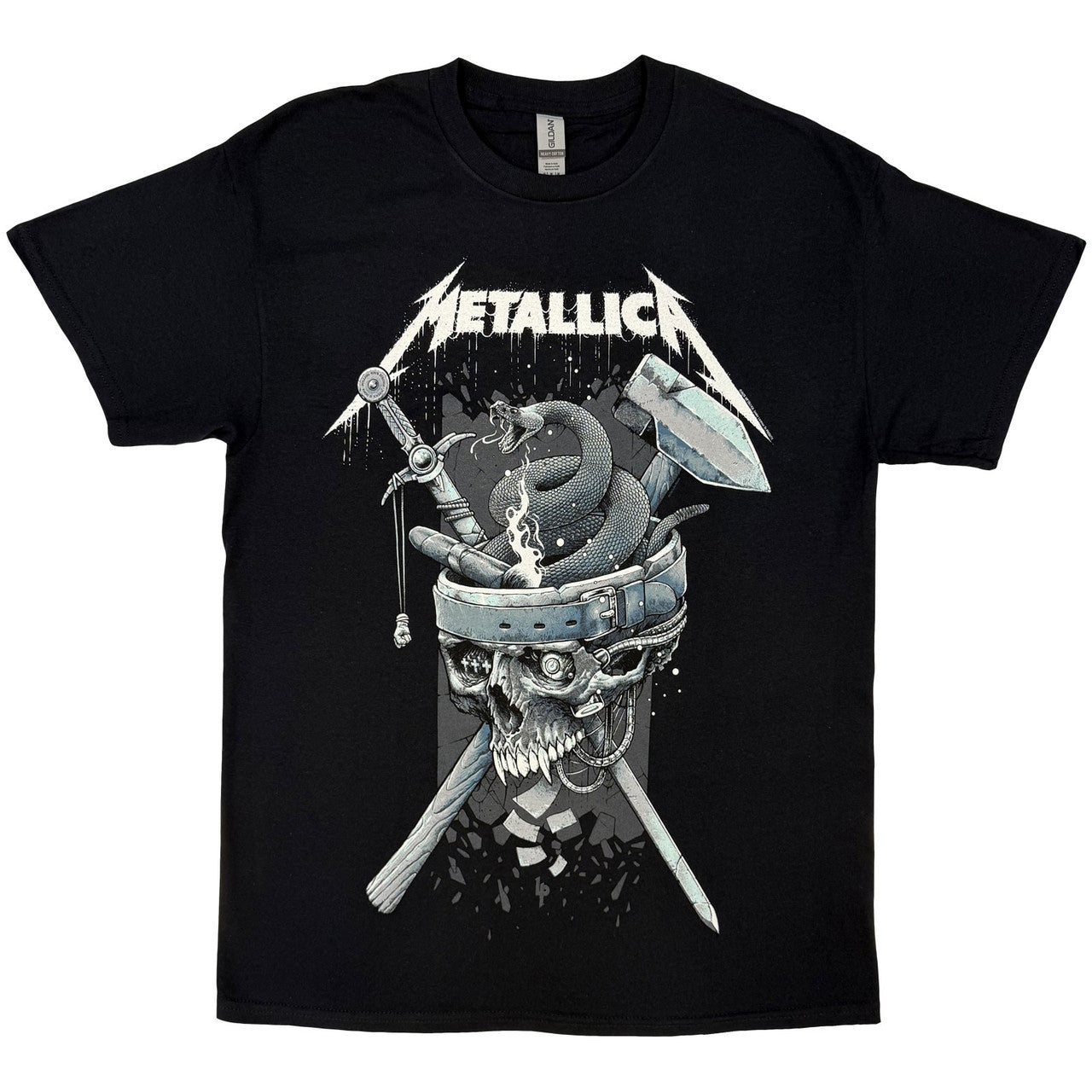 Metallica History Logo T-Shirt - Black