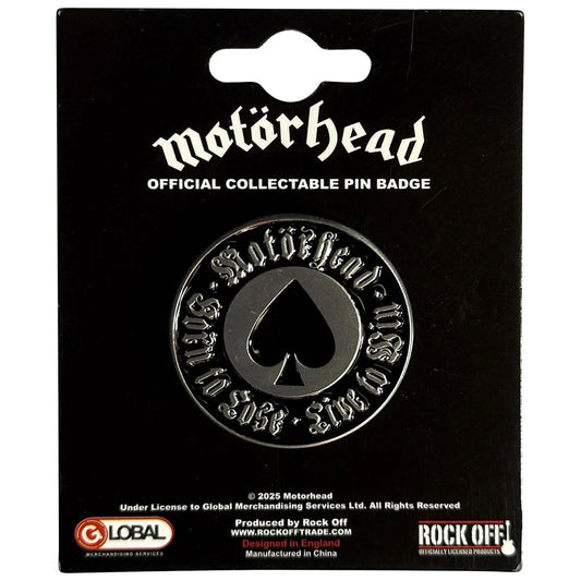 Motorhead Born To Lose Pin Badge