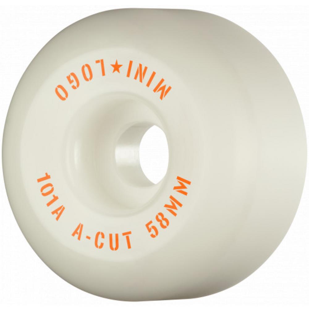 Mini Logo A-Cut 2 101a White Wheels - 58MM