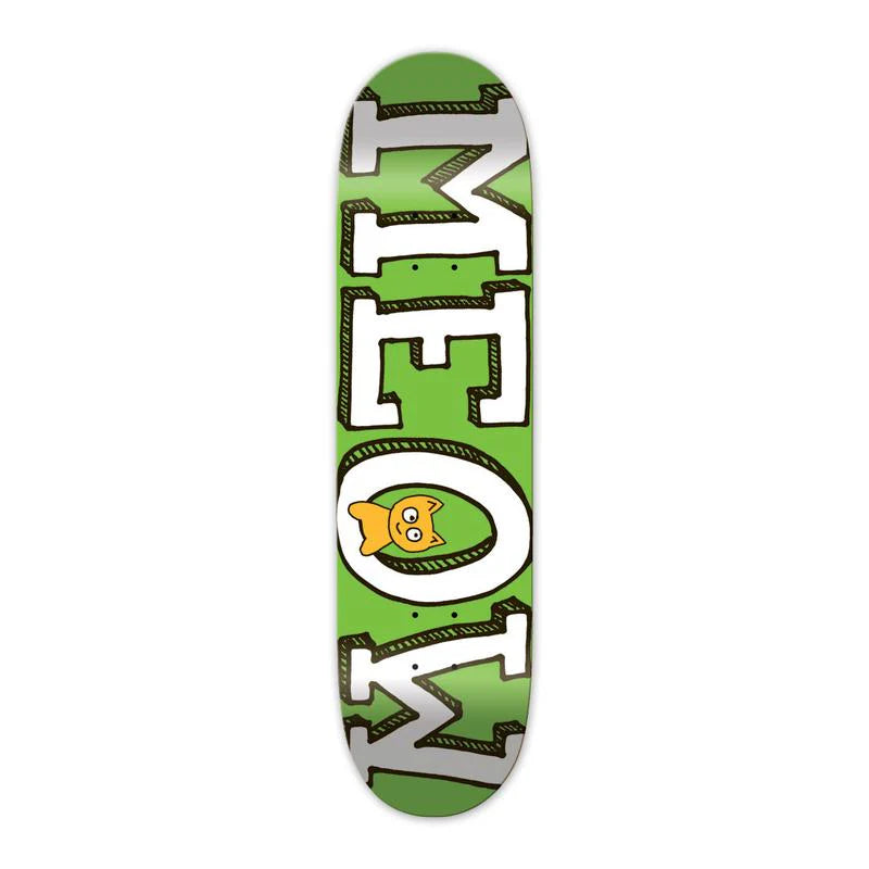 Meow Logo Green Deck - 8.25"