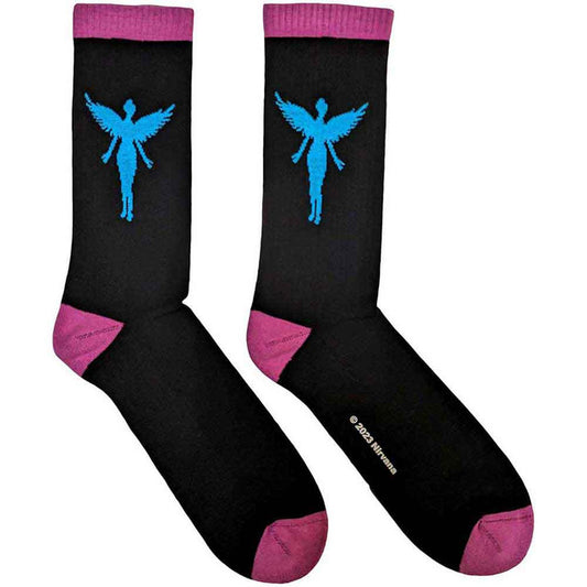 Nirvana Terry In Utero Blue Angel Socks - Black