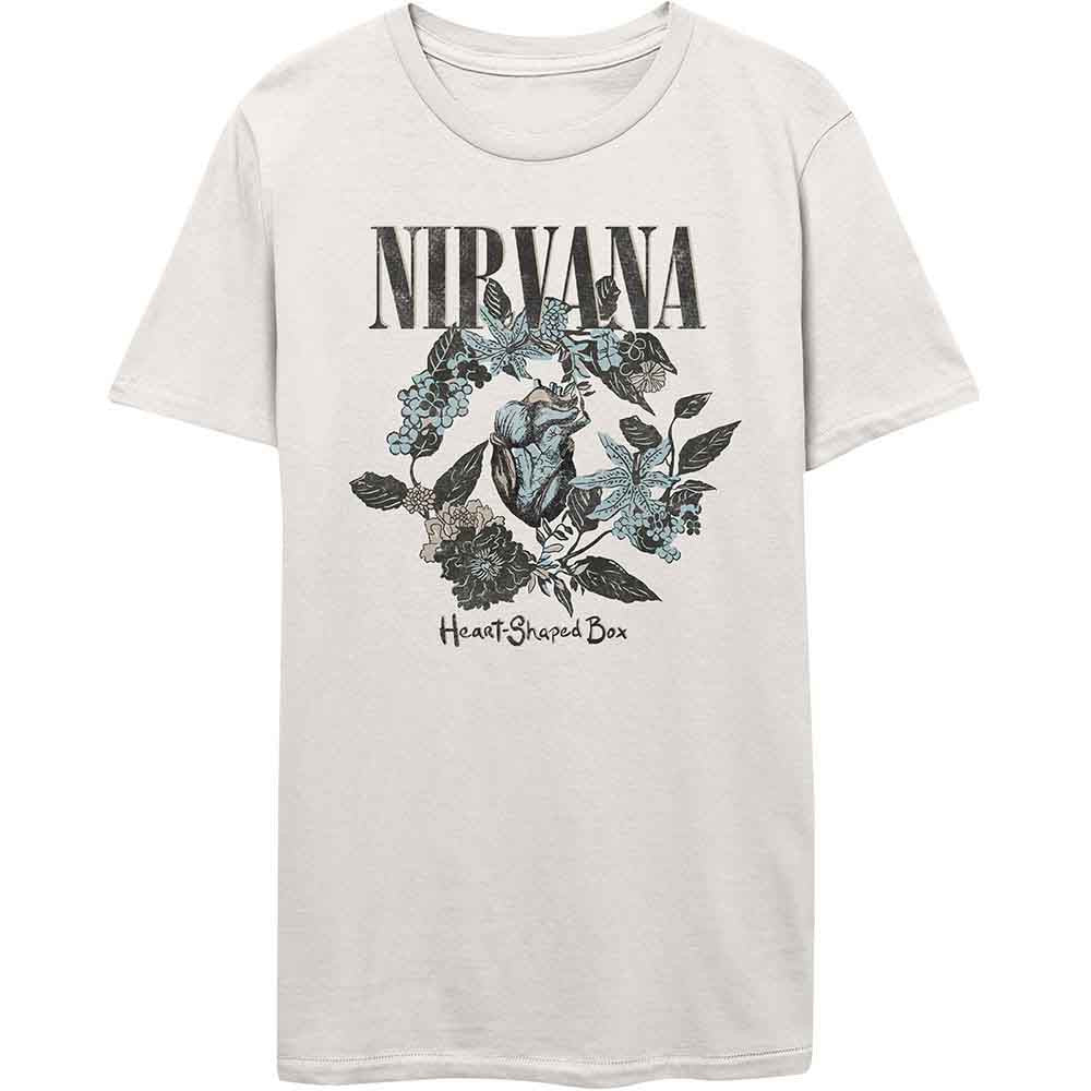 Nirvana Heart Shape Box T-Shirt - White